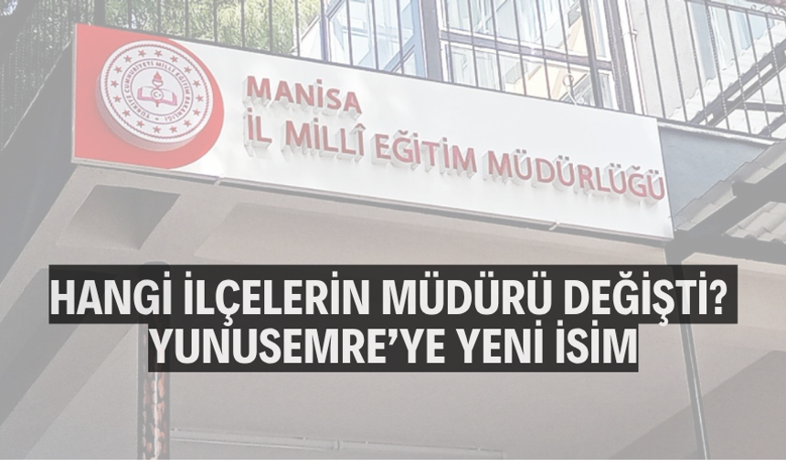 Yunusemre İlçe Milli Eğitim Müdürlüğünde Bayrak Değişimi