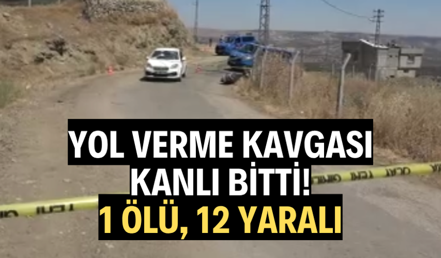 Yol verme kavgası kanlı bitti: 1 ölü, 12 yaralı