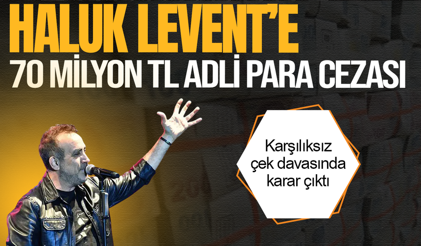Haluk Levent'e 70 milyon TL adli para cezası
