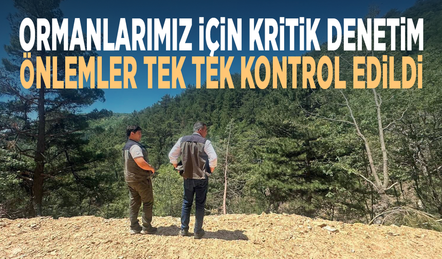 Ormanlarımız için kritik denetim... Önlemler tek tek kontrol edildi