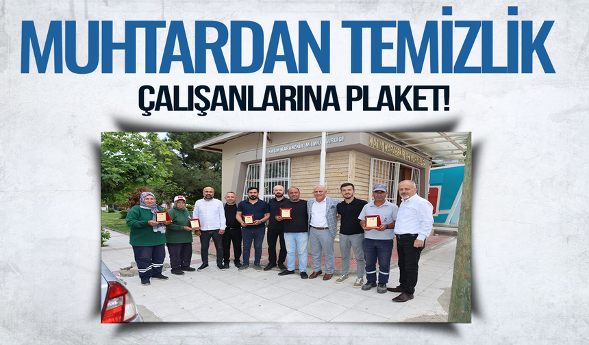 Temizlik personeline anlamlı vefa