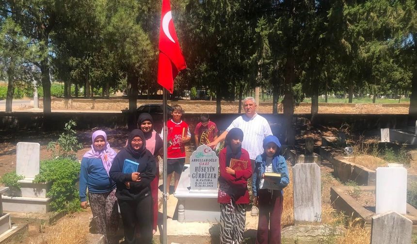 Kur'an kursu öğrencilerinden şehide vefa