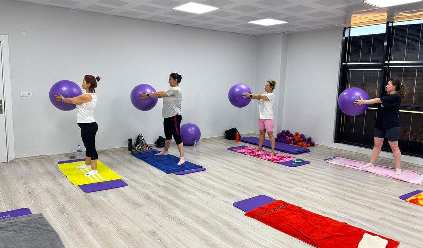 Turgutlu’da kadınlar spora ritmiyle güç katıyor