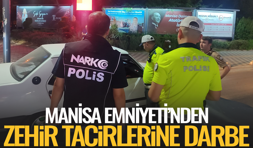 Manisa'da eş zamanlı narkotik operasyonu: 10 şüpheliye adli işlem!