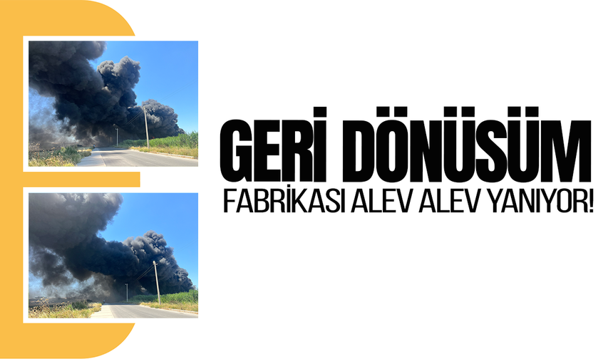 İzmir'de geri dönüşüm fabrikasında korkutan yangın
