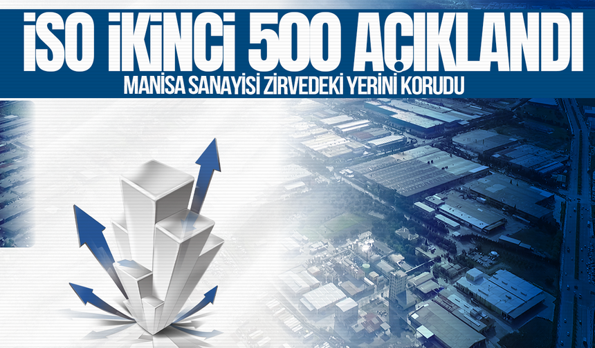 İSO İkinci 500 Listesinde Manisa Rüzgarı: 16 Firma Yer Aldı