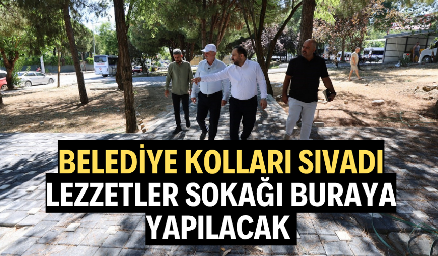 Belediye kolları sıvadı. Lezzetler sokağı buraya yapılacak