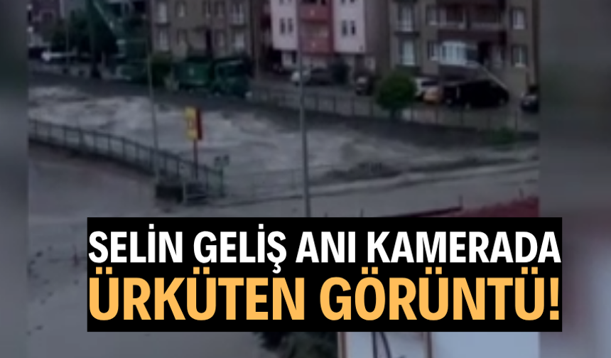 Selin geliş anı kamerada… Ürküten görüntü
