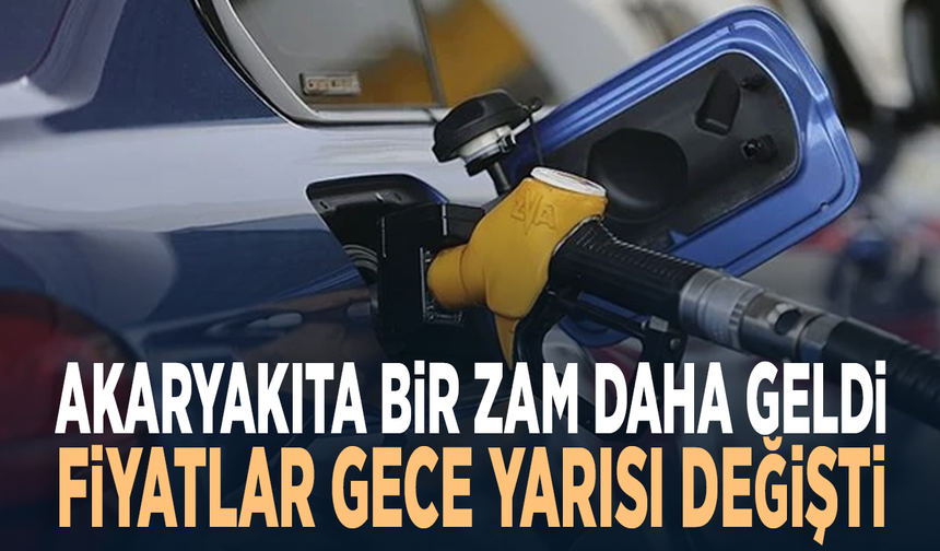 Motorine bir zam daha geldi: Fiyatlar gece yarısı değişti