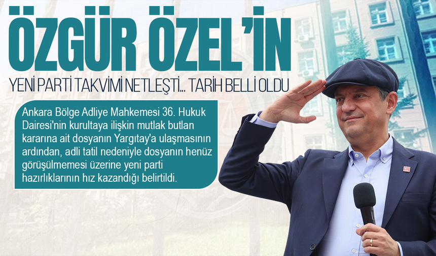 Mutlak butlan sonrası Özgür Özel'den yeni parti hamlesi