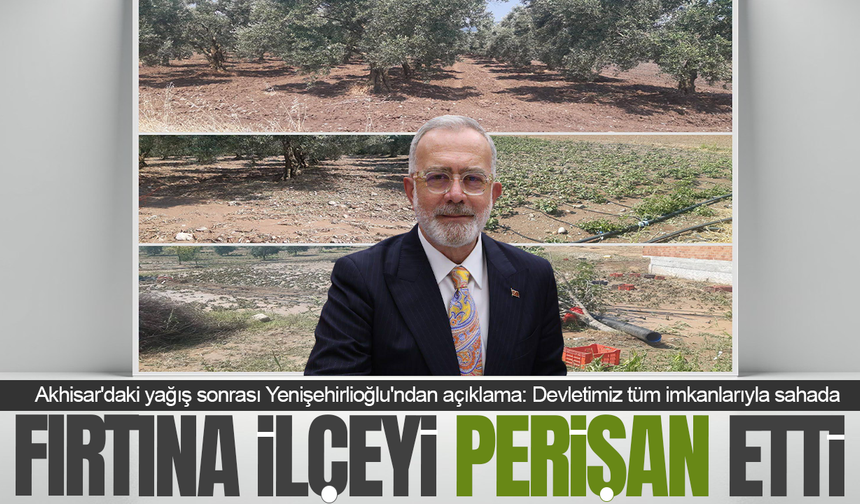Yenişehirlioğlu: Devletin tüm ilgili kurumları sahada
