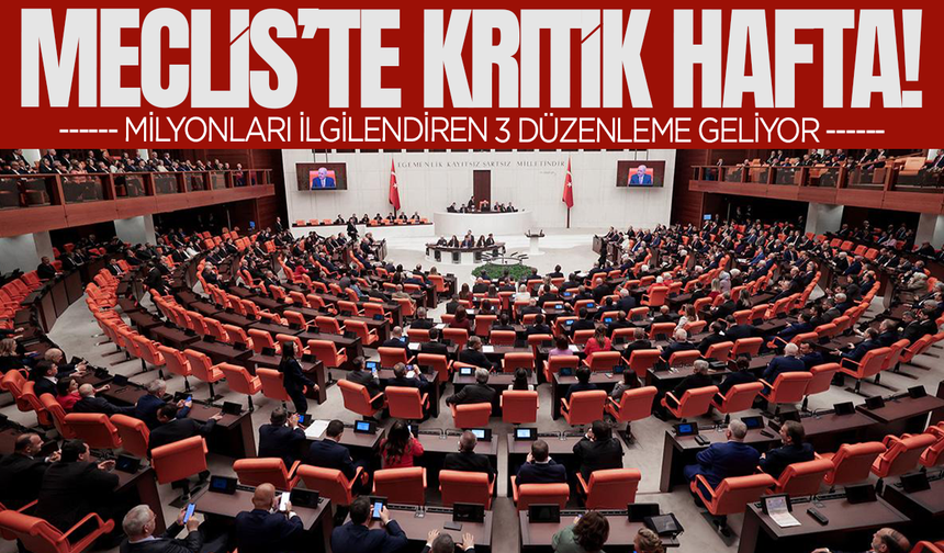 Emekliye zam, öğrenci affı ve Yargı Paketi... Meclis'te kritik hafta başlıyor