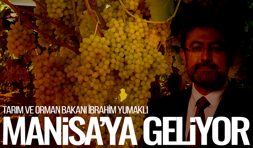 Bakan Yumaklı Manisa'ya geliyor