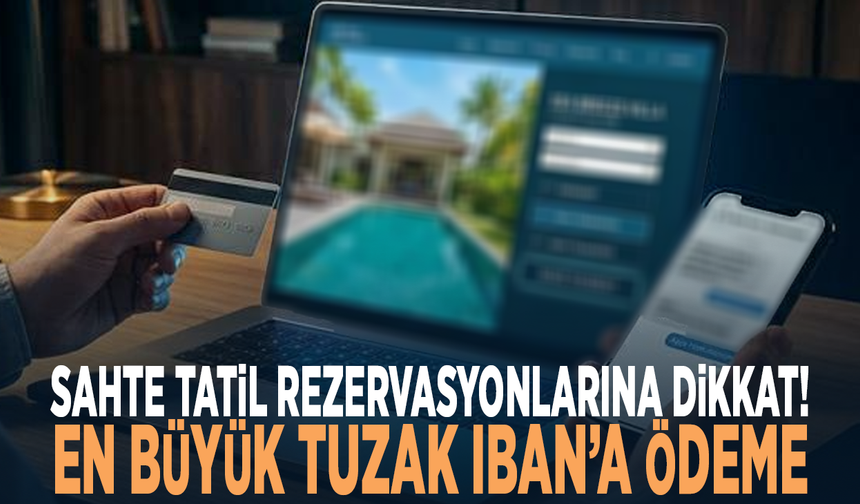 Sahte tatil rezervasyonlarına dikkat! En büyük tuzak IBAN’a ödeme