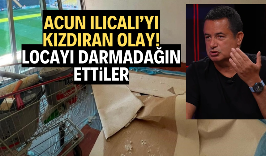 Davayı kazanan Acun Ilıcalı’nın locası tahrip edildi