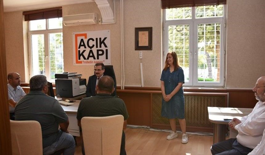 Kaymakam Güldoğan, ‘Açık Kapı’da vatandaşları dinledi