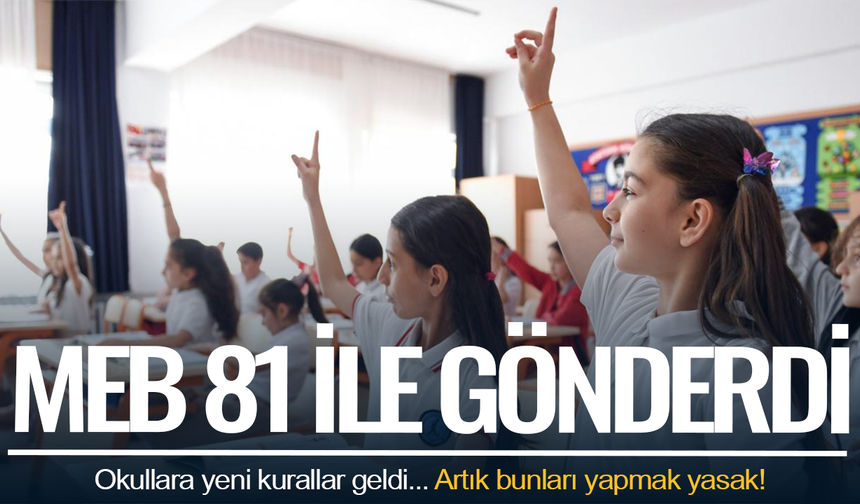 Okullarda yeni kurallar