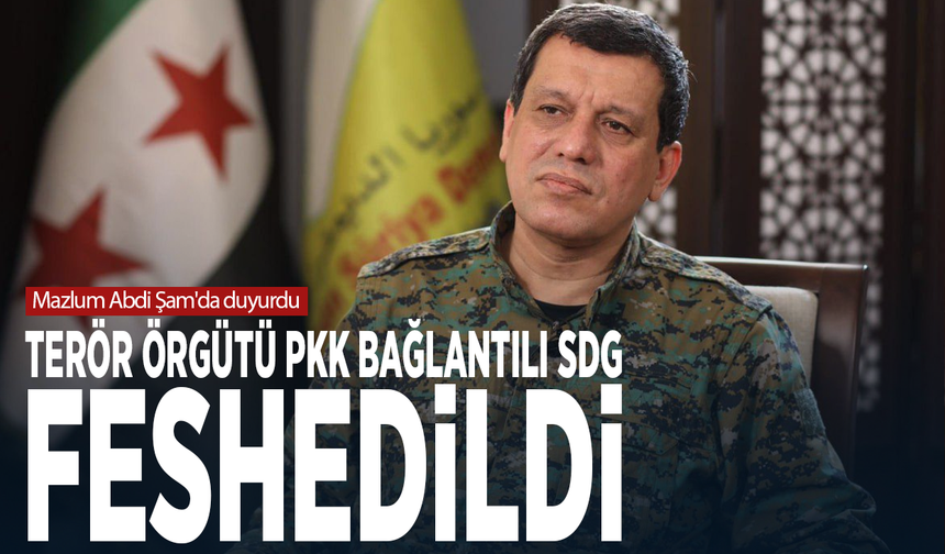 Mazlum Abdi Şam'da duyurdu: SDG feshedildi