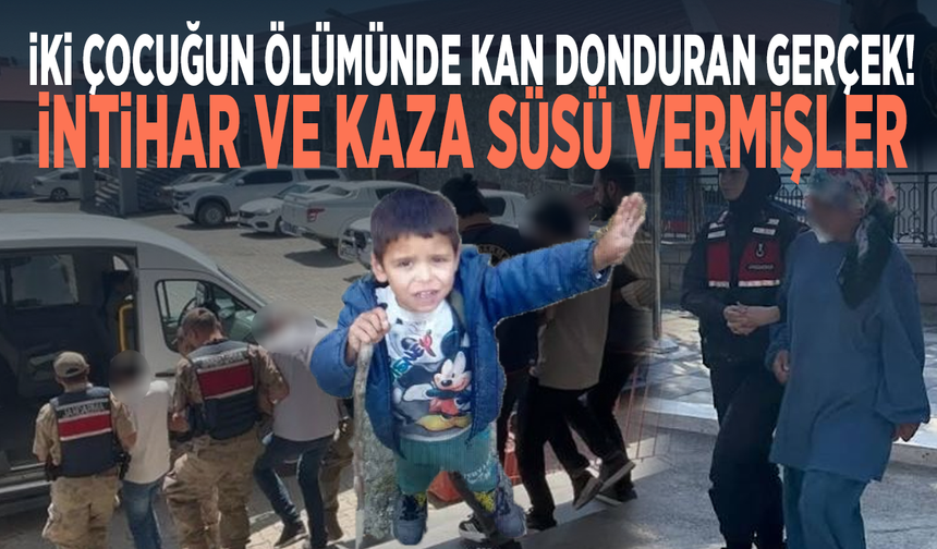 İki çocuğun ölümünde kan donduran gerçek! İntihar ve kaza süsü vermişler