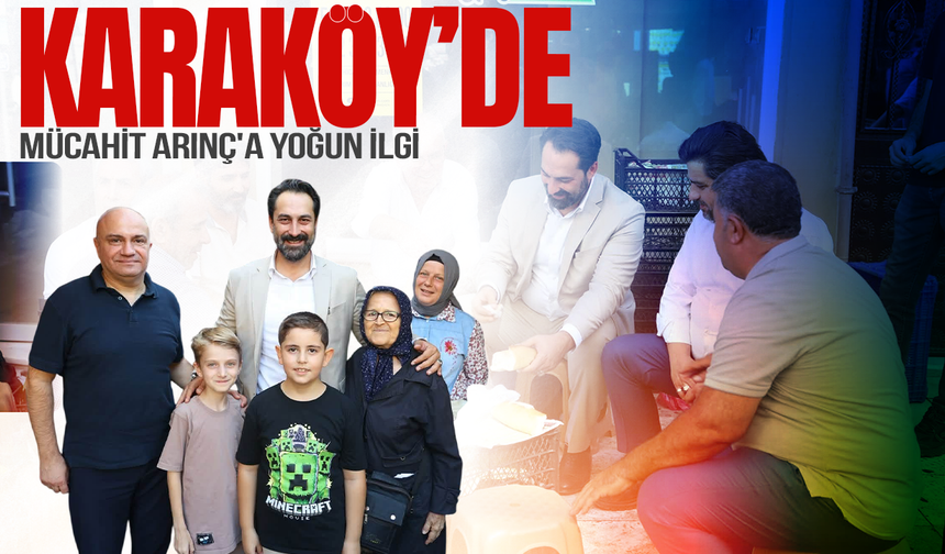 Mücahit Arınç, Karaköy Pazarı'nda Vatandaşın Taleplerini Dinledi