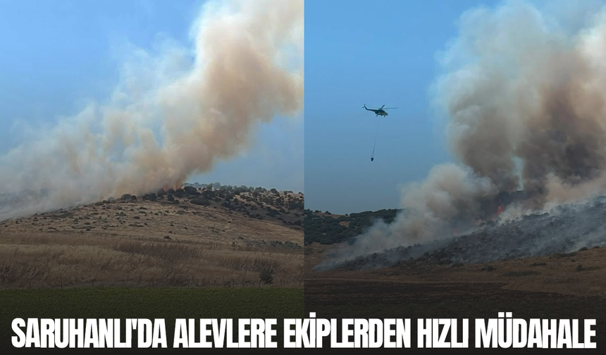 Saruhanlı'daki yangın kısa sürede kontrol altına alındı
