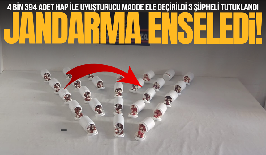 Manisa'da uyuşturucu operasyonu: 4 bin 394 hap ele geçirildi