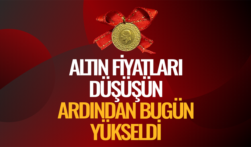 Altın sert düşüşün ardından yükselişe geçti