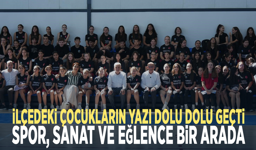 İlçedeki çocukların yazı dolu dolu geçti... Spor, sanat ve eğlence bir arada