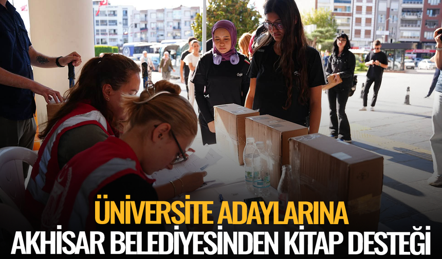 Üniversite Adaylarına Akhisar Belediyesinden Kitap Desteği