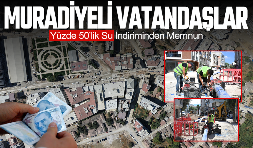 Muradiye’de Yüzde 50’lik Su İndirimi Vatandaşları Memnun Etti