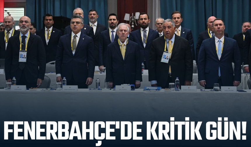 Fenerbahçe'de kritik gün! Olağan genel kurul toplantısı başladı
