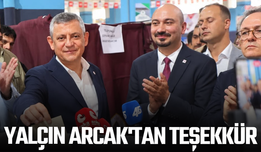 Yalçın Arcak'tan teşekkür
