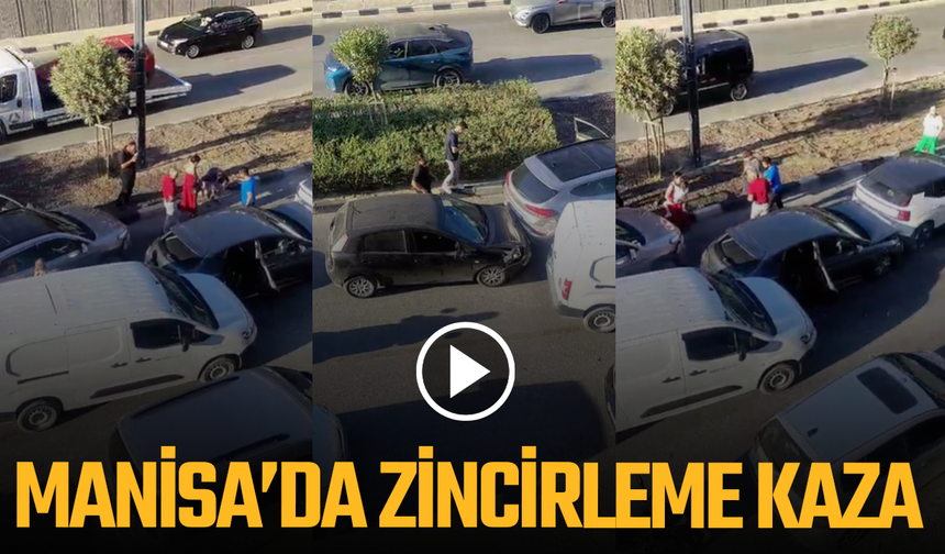 Manisa’da Fatih Köprülü Kavşağı'nda zincirleme kaza