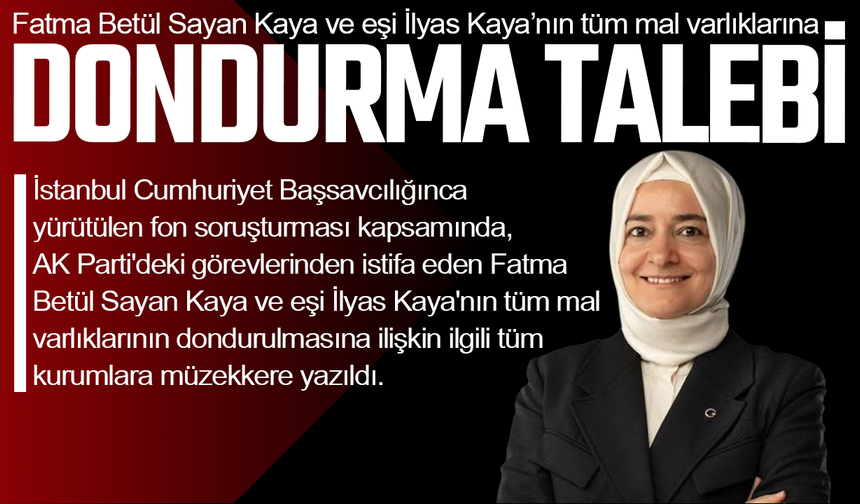 İstanbul Başsavcılığından talep: Kaya çiftinin malları dondurulsun