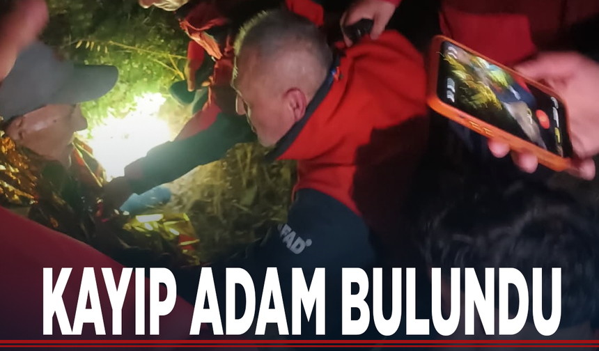 Kayıp adam bulundu
