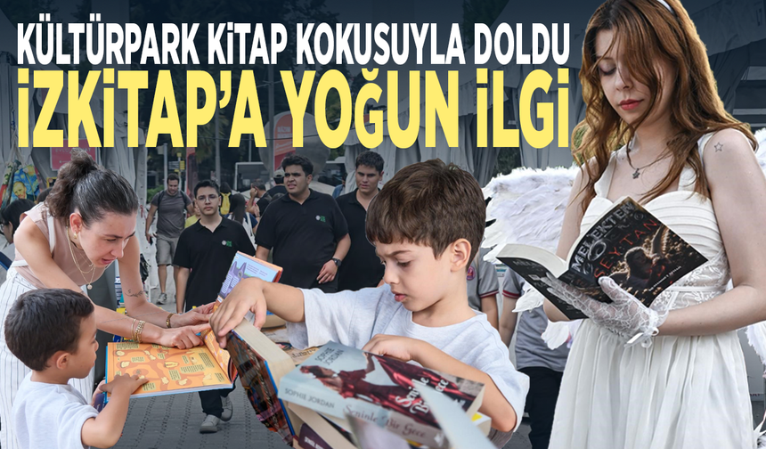 Kültürpark kitap kokusuyla doldu...  İZKİTAP’a yoğun ilgi