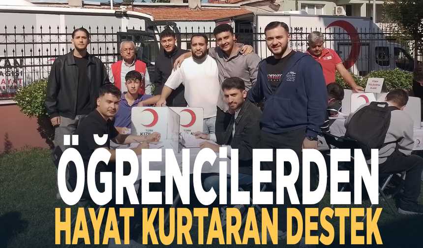 Öğrencilerden hayat kurtaran destek