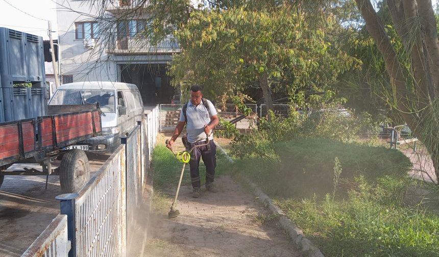 Şehzadeler'de yeşil alanlar bakım altında