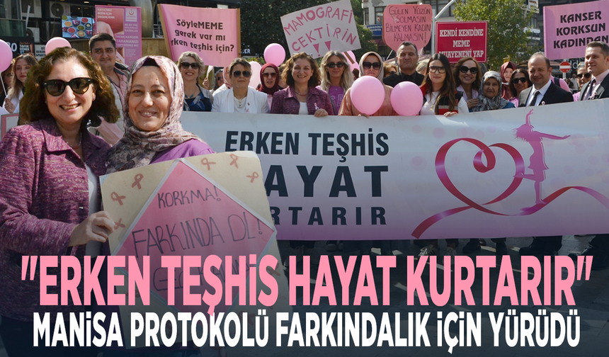 "Erken Teşhis Hayat Kurtarır": Manisa Protokolü Farkındalık İçin Yürüdü