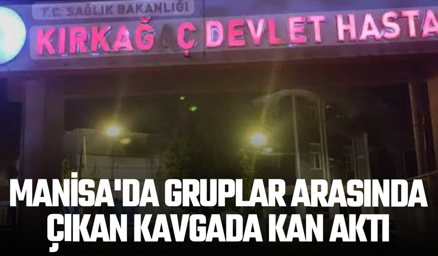 Manisa'da gruplar arasında çıkan kavgada kan aktı