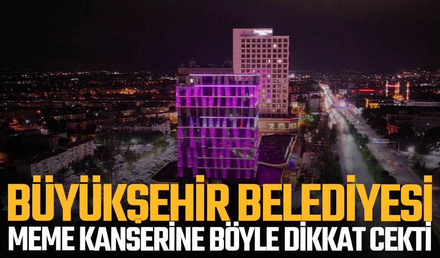 Manisa Büyükşehir Belediyesinden Meme Kanserine böyle dikkat çekti