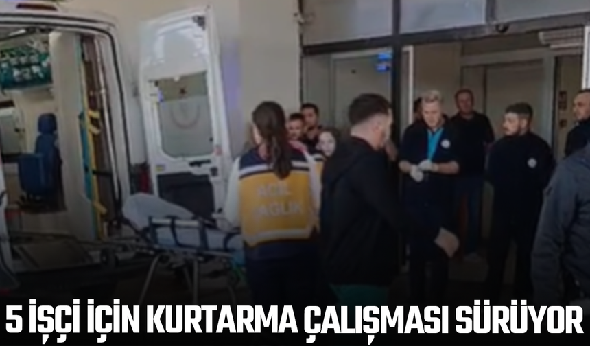 Soma'da maden göçüğü: 5 işçi için kurtarma çalışması sürüyor
