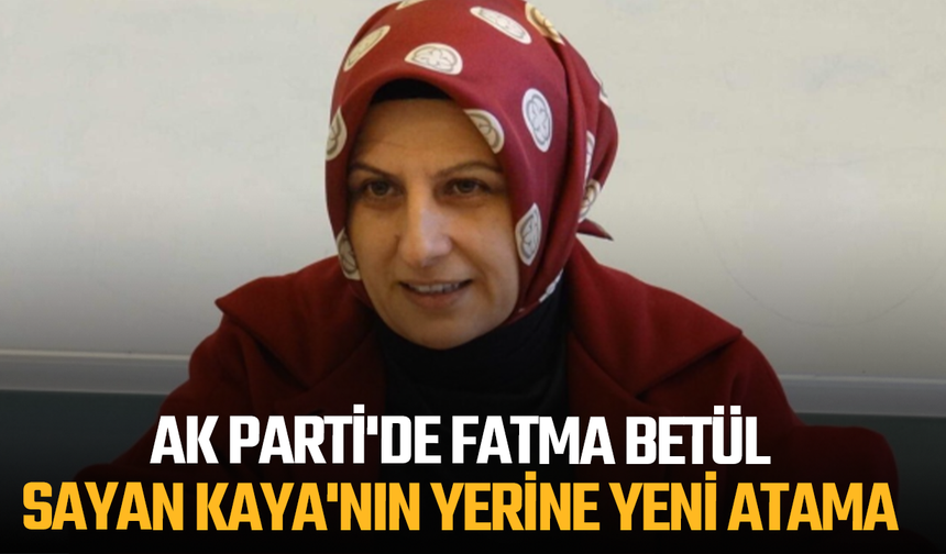 AK Parti'de Fatma Betül Sayan Kaya'nın yerine yeni atama
