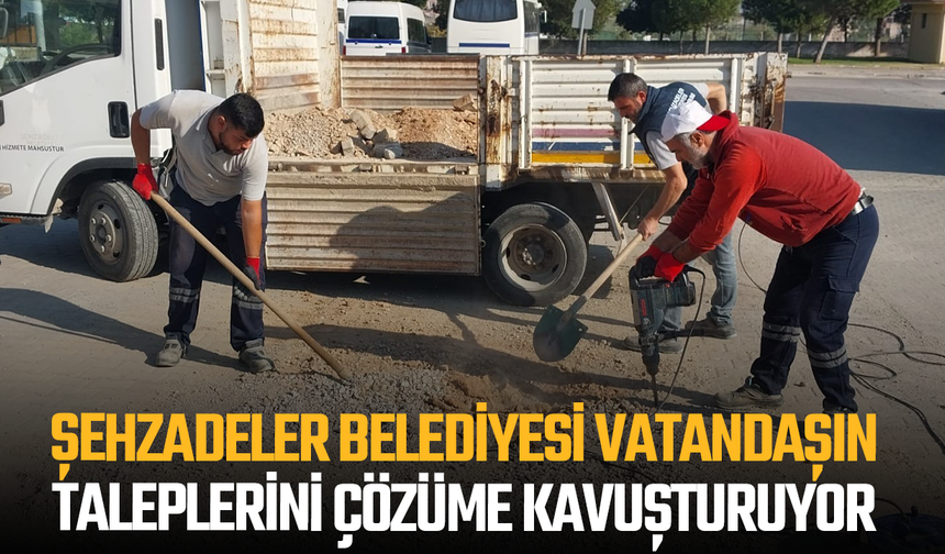 Şehzadeler’de Belediye Ekipleri Sahada Hız Kesmiyor