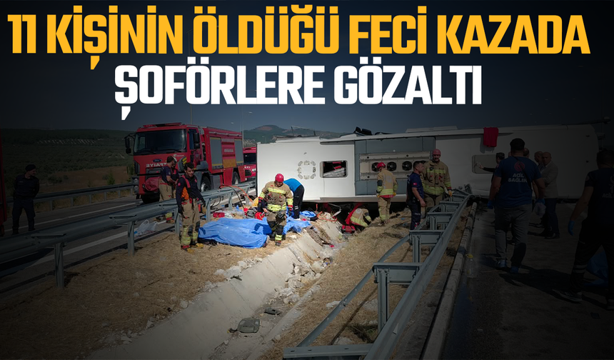 Akhisar'daki Feci Otobüs Kazasında 2 Sürücü Gözaltına Alındı