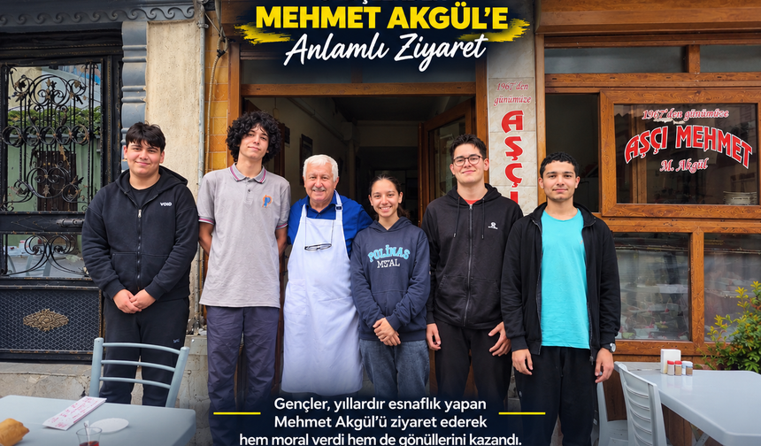 Mehmet Akgül'e gençlerden anlamlı ziyaret