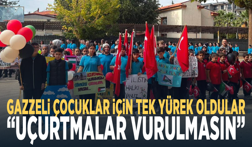 Gazzeli çocuklar için tek yürek oldular: “Uçurtmalar vurulmasın”