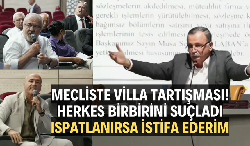 Mecliste villa tartışması! Herkes birbirini suçladı
