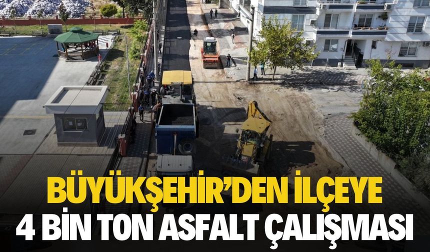 Manisa Büyükşehir’den Kırkağaç’ta 4 Bin Ton Sıcak Asfalt Çalışması