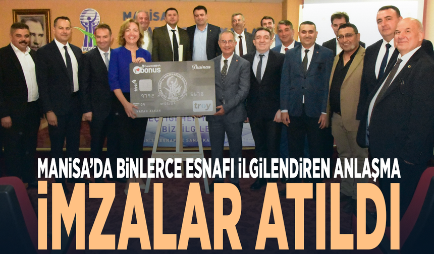 Manisa’da binlerce esnafı ilgilendiren anlaşma... İmzalar atıldı